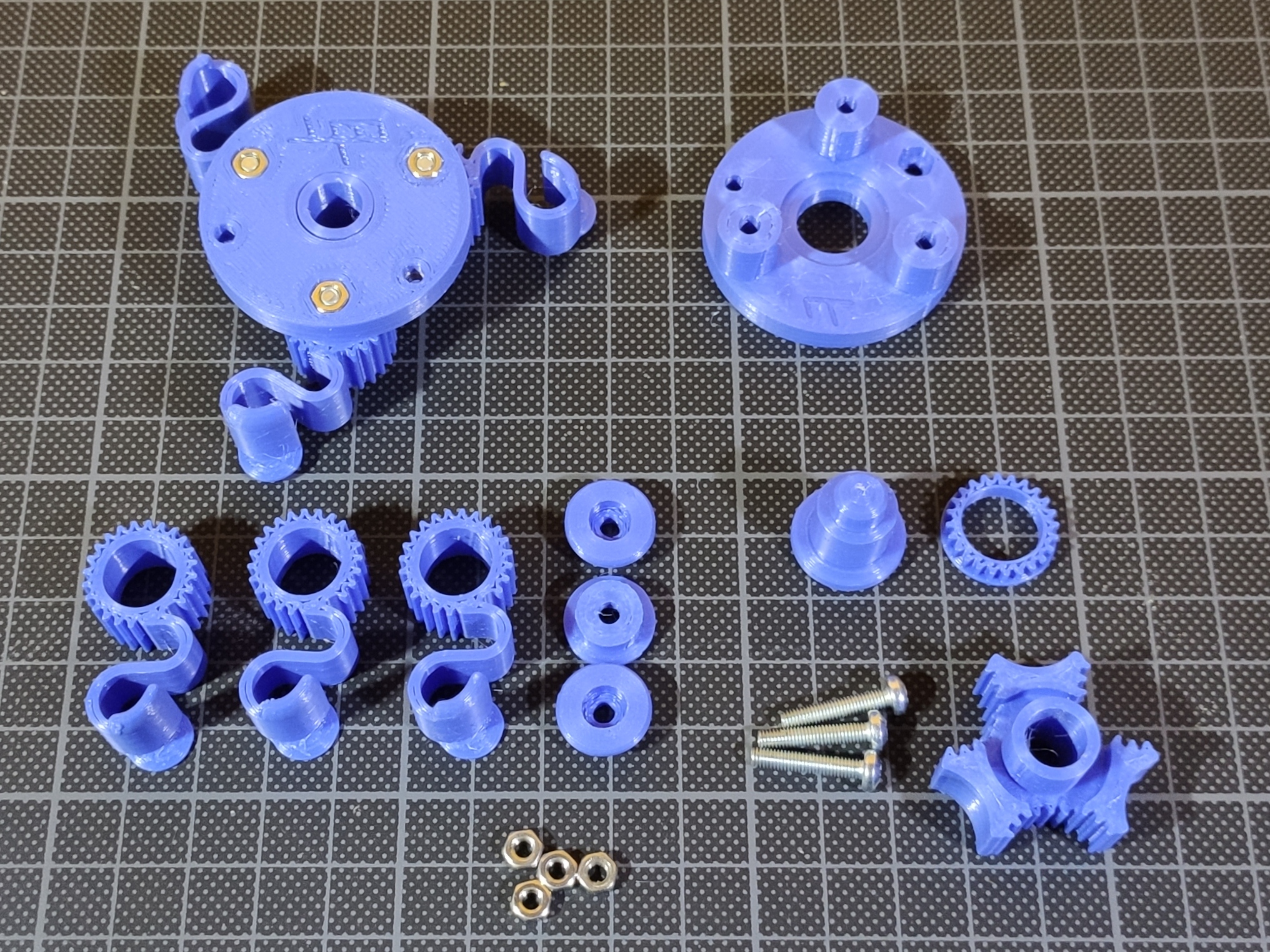 Filament Spool Geared Adjustable Center Hub